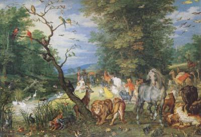 BRUEGHEL, Jan the Elder The Animals entering thte Ark (mk08)